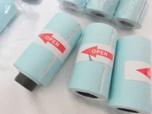 Rollo de papel pegatina imprimible, papel térmico directo con autoadhesivo 57*30mm (* 2,17 pulgadas) para PeriPage A6 Pocket PAPERANG P1/P2