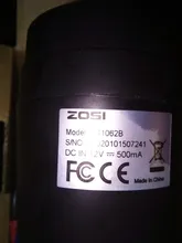 ZOSI-cámara de seguridad CCTV HD-TVI, lente de 1080mm, 24 LED IR, visión nocturna de 65 pies, cámara de vigilancia a prueba de polvo para exteriores, 3,6 P