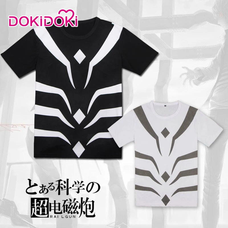 

DokiDoki Anime Cosplay Toaru Kagaku no Accelerator/ A Certain Scientific Accelerator T-shirt Anime Cosplay Costume
