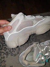 Xpay-Zapatillas De correr Air 350 para Mujer, Zapatos transpirables De ratón del desierto 500 YY 700, sombra De sal, visión suave, color blanco y negro