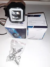 Luz LED redonda resistente al agua, barra de Ojos de Ángel, foco para motocicleta, todoterreno, coche, barco, luz de trabajo, 2 uds./1 Uds.