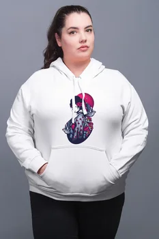 

Angemiel Wear Geisha White Women 'S Hooded Sweatshirt