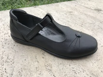 

2020 Special Orthopedic Sneaker Leather Shoes for Girls Casual Children Handmade Black Amortizing Sole and Thomas Heel