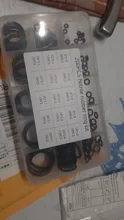 O anillo de hidrolock caucho 200 unids/set O anillos arandela de lavadora de anillo O kit de surtido de caucho de silicona anillo 15 tamaño con caja