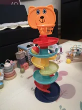 Pelota montón de rompecabezas de Torre juguetes para bebés sonajero Spin Track educativos recién nacido juguetes para niños 1 y pasatiempos