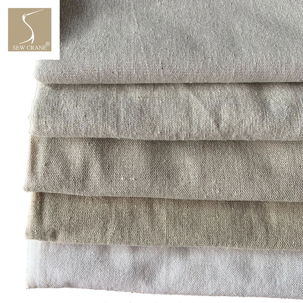 Vintage Zakka Medium Weight Pure Linen Evenweave Fabric Natural Linen