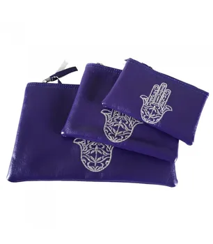 

Set 3 Multipurpose Wallets - Hand of Fatima - Wallet - Bottles - Various Colors