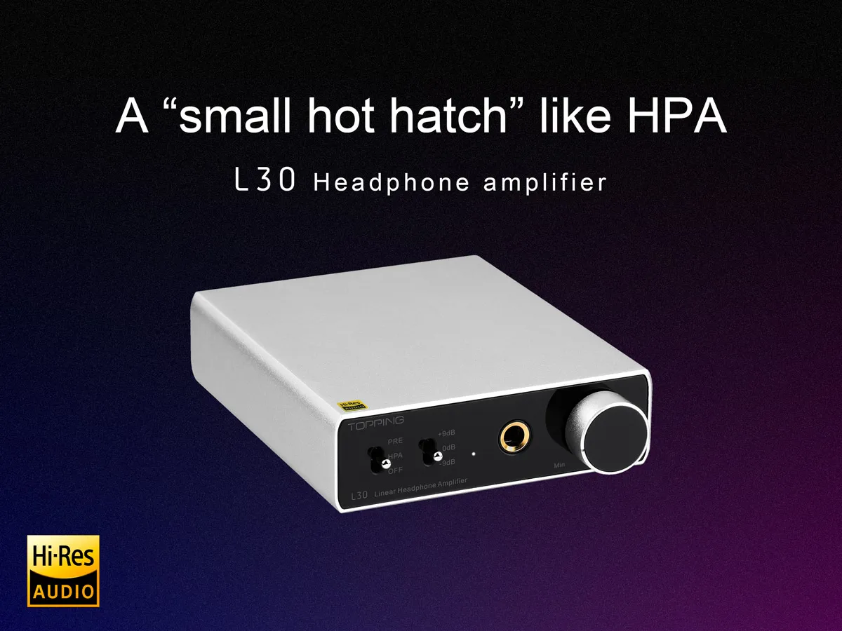 HX L30 Amp 6.35MM NFCA 3 Step Gain Settings HiFi Headphone Amplifier
