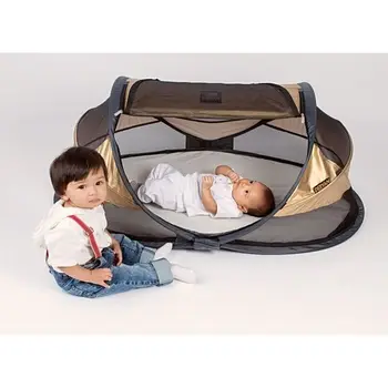 

Travel cot DERYAN Luxury gold baby tent