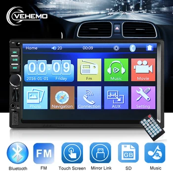 

2 din Car Radio 7" HD Autoradio Multimedia Player 2DIN Touch Screen Auto audio Car Stereo MP5 Bluetooth USB TF FM Camera