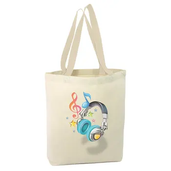 

Angemiel Bag That Plays Music Earphone Shopping Beach Tote Bag