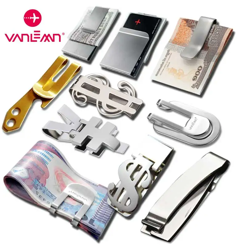 Metal Money Clip for Men Women Credit Card Banknote Cash Holder metal money clip