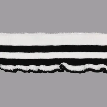 

3ar1184 sub-knitted with ruffles (98% polyester, 2% spandex) 5 cm * 1 m