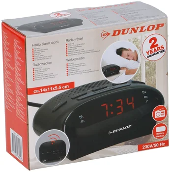 

FM Radio Alarm Clock with LCD 0.6 "Dunlop