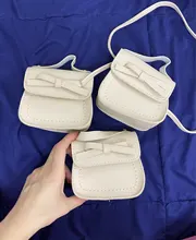 Monederos con lazo para niñas, bolsas de mensajero de princesa, bolsos de hombro escolares, 7 colores