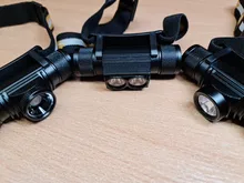 Mini Headlamp Head-Torch Waterproof Flashlight LED Hunting Rechargeable High-Power Boruit xm-L2
