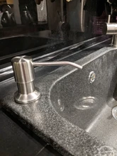 Juego de dispensador de jabón para cocina, bomba para fregadero y tubo, níquel cepillado, conexión a botella de jabón