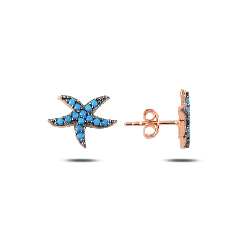 

Armagano nano Turquoise Stone Sea Star Earrings