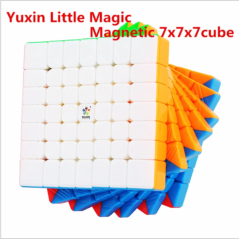 Yuxin Little Magic M 7x7x7 Магнитный скоростной куб маленький магический Магнитный 7x7 волшебный куб Zhisheng 7x7 головоломка волшебный куб 7x7 куб