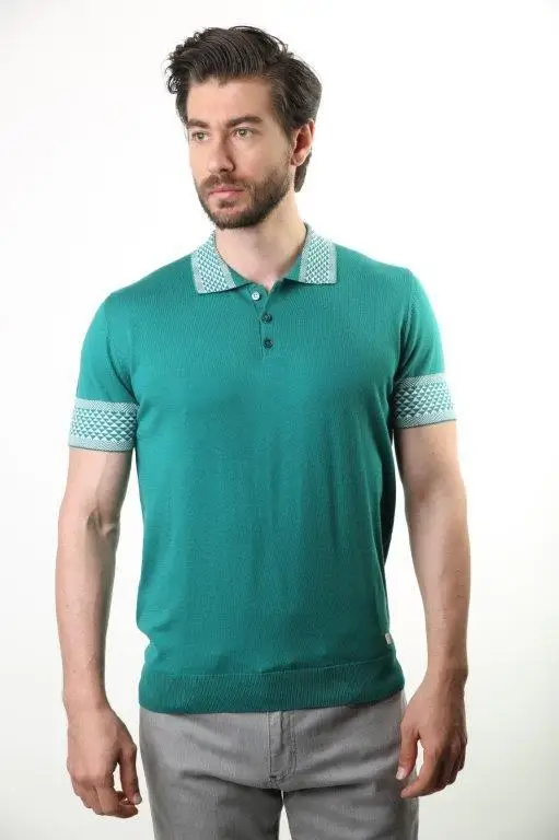 

Filippo Ghada Polo Collar Men 'S Cotton Sweater T-Shirt 3718