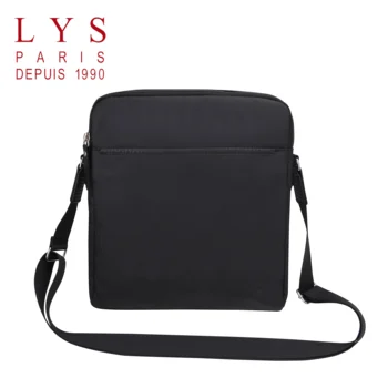 

LYS -Grande Sacoche bandoulière homme 12,2" noir imperméable pour portable document grande capacité