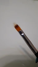Pincel dentado para uñas, pluma de mezcla gradiente a cuadros, encaje de bolígrafo, mango de madera, nailon, suave, profesional, herramientas de manicura, 1 Uds.