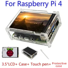 Pour Raspberry Pi 4B Raspberry Pi 3 modèle B 3.5 pouces écran tactile écran moniteur 480x320 LCD Kit(China)