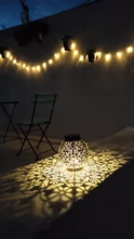 Led-Lantern Control Solar-Lamp Garden-Light Sensitive-Sensor Hanging Outdoor Olive-Shape