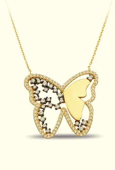 

Butterfly Gold Necklace 02-376-K1016A