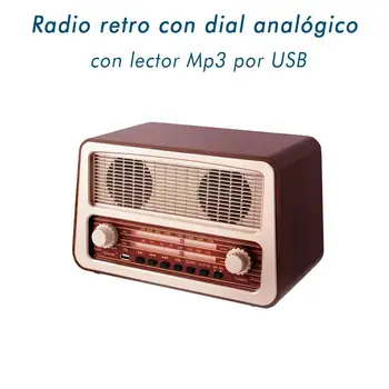 

Digital Radio Negro with turntable, USB, SD and reader CDs FREE SHIPING