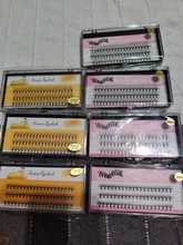 Pestañas de racimo de 60 clústeres/caja, pestañas de extensión de pestañas individuales gruesas bunches maquillaje profesional pestañas postizas