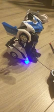 Robot de transformación en coche de radiocontrol para niños, Juguete de robot transformable en vehículo de control remoto, regalo para niños