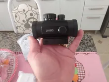 Mira telescópica para Rifle de caza táctica, visor óptico de 11mm y 20mm, punto rojo 1X40RD