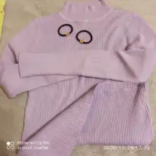 Women Sweater Pullovers Knitted Turtleneck Long-Sleeve Elasticity Streetwear-Top Multicolor