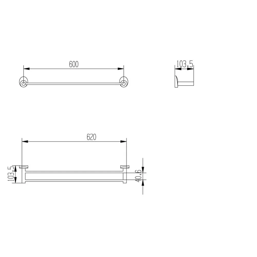 Полотенцедержатель двойной Raiber R70120