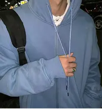 Los hombres cómoda Sudadera con capucha pura Otoño de lana de gran tamaño con capucha sudadera Hip Hop para hombre con capucha para hombres clásico con capucha Tops jersey blanco