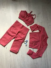 Conjunto de ropa para Yoga para mujer, ropa deportiva para mujer, conjunto deportivo, ropa atlética para ejercicio sin costuras