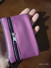 Monedero de cuero de moda para mujer, cartera para Cambio, Mini monedero con cremallera, carteras con llavero para niños, 2019