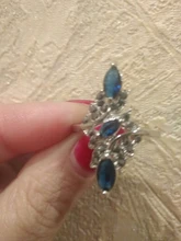 Clásico de moda de anillo de boda azul exquisito anillo de circón para mujer 2020 nueva moda joyería de la boda de regalo de Año Nuevo
