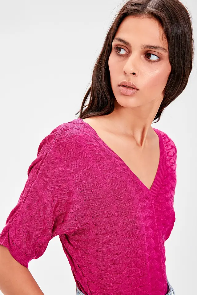 fuchsia knitwear