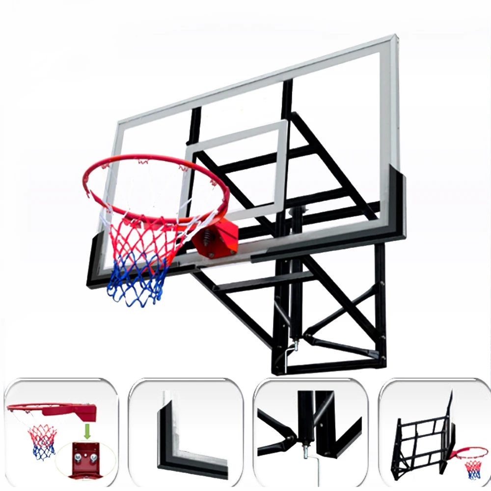 Raycool Smash 780 Outdoor Basketball Basket With Absorber, Professional Wall Basketball Basket With Regulation, Basketball Board With Wall Stand, Adjustable Basketball Board Height - Basketball - AliExpress