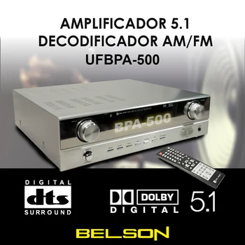 

5.1 amplifier decoder/Radio AM-FM Belson UFBPA-500 power amplifier 6 channels. Multiple inputs/outputs