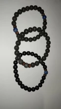 Pulsera de cuentas estilo tibetano para hombre, brazalete de abalorios, piedra de luna, diseño lava, buda, budista, chacras