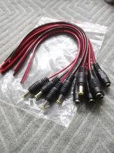 12V Plug Cable-Plug-Connector Cctv-Camera Power Male Female Dc Adapter for 5pcs