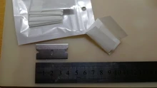 10 unids/lote cuchillas de acero inoxidable para iPhone iPad Samsung teléfono pantalla LCD removedor de pegamento Herramientas de limpieza (NO Mango)