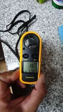Anemómetro Digital 0-30 m/s, anemómetro-10 ~ 45C, medidor de temperatura con pantalla de retroiluminación LCD