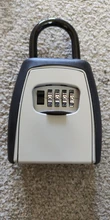 Contraseña de clave caja Grey cuatro bloqueo de contraseña de dígitos candado tipo de instalación gratuita candado clave llave de bloqueo de almacenamiento de caja de depósito