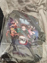 Demon Slayer-bandolera pequeña para chicas, bolso cruzado de Anime Kimetsu No Yaiba, Nezuko, Tanjirou