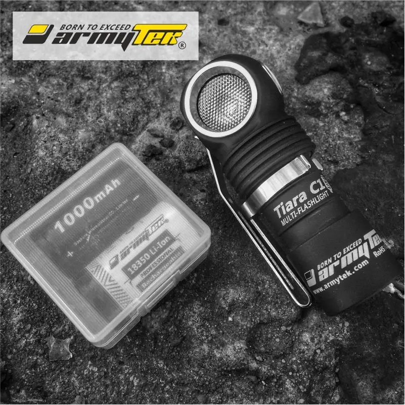 Светодиодный Налобный Фонарь Armytek Tiara C1 XP-L LED+ Магнитная Зарядка+ 18350 Li-Ion Aккумулятор Перезаряжаемый Мультифонарь