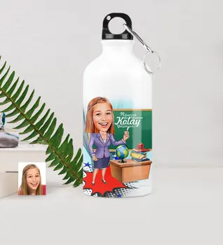 

Personalized Women 'S Teacher Caricature Of Metal Water bowl (500 ml.) 1